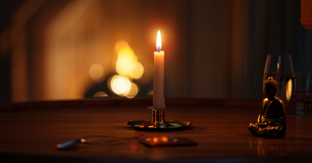 Kerze flackert spirituelle Bedeutung