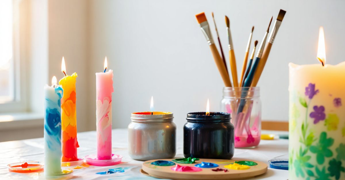 Womit kann man Kerzen bemalen