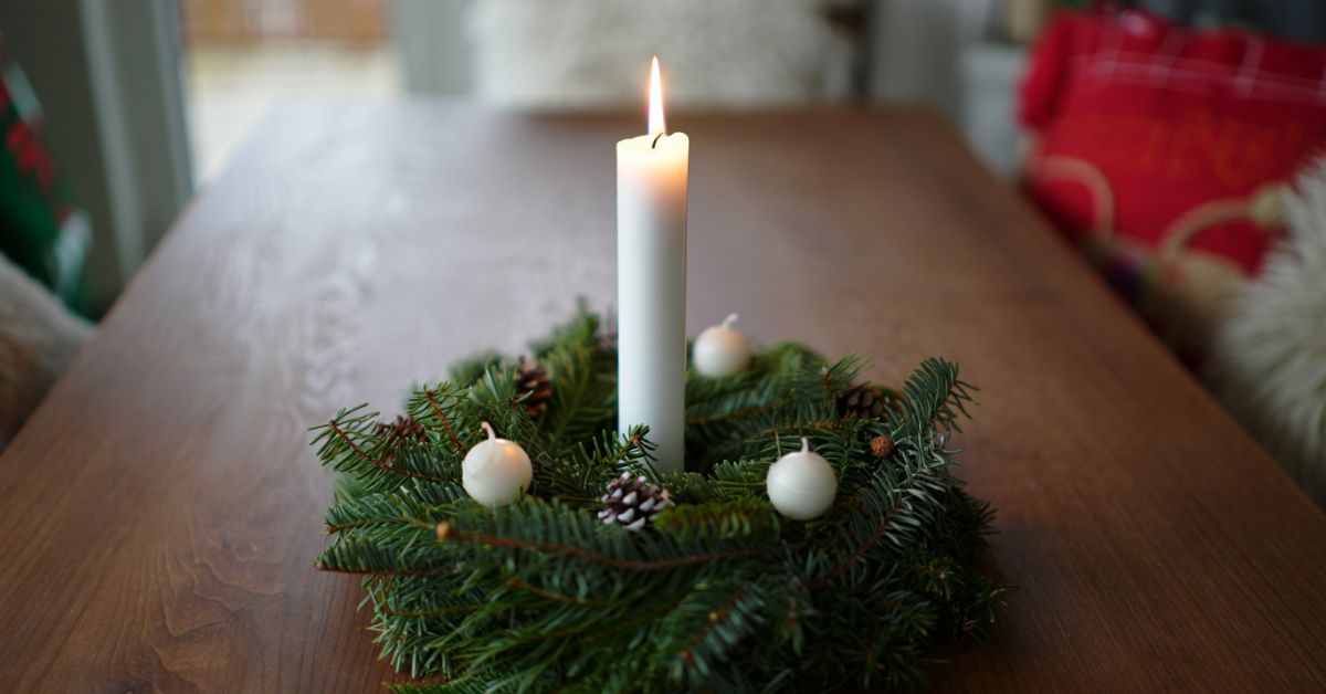 Am ersten Advent wenn die erste Kerze brennt