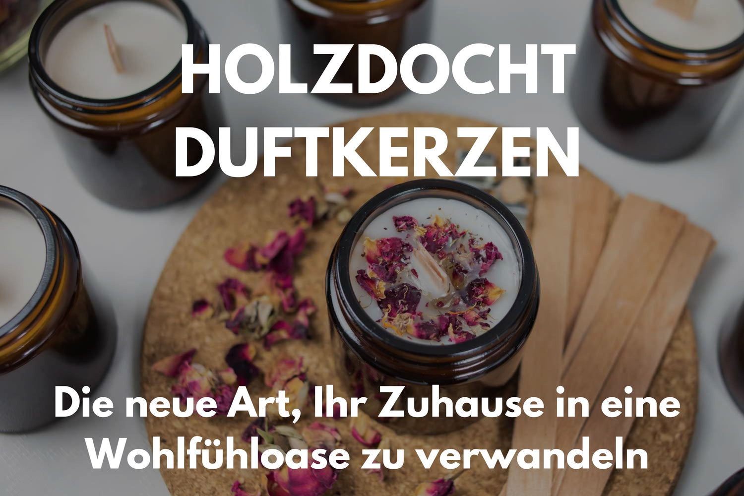 Holzdocht Duftkerze