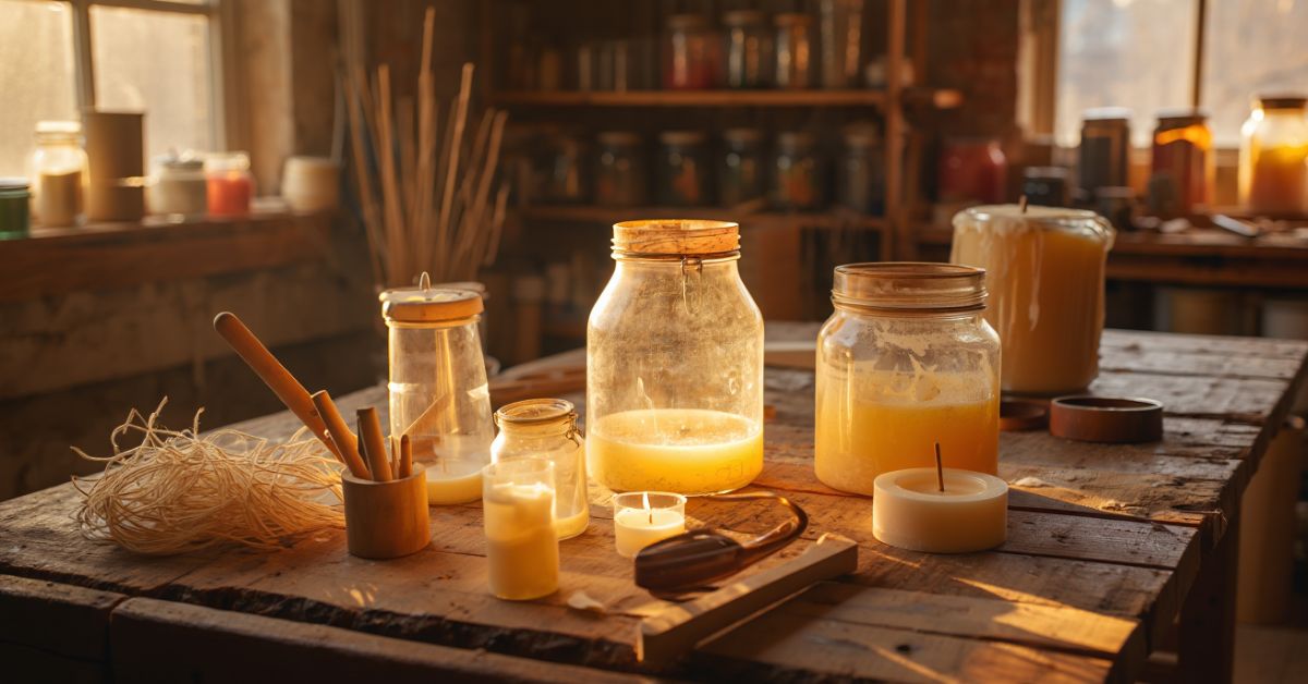 Was braucht man zum Kerzen gießen