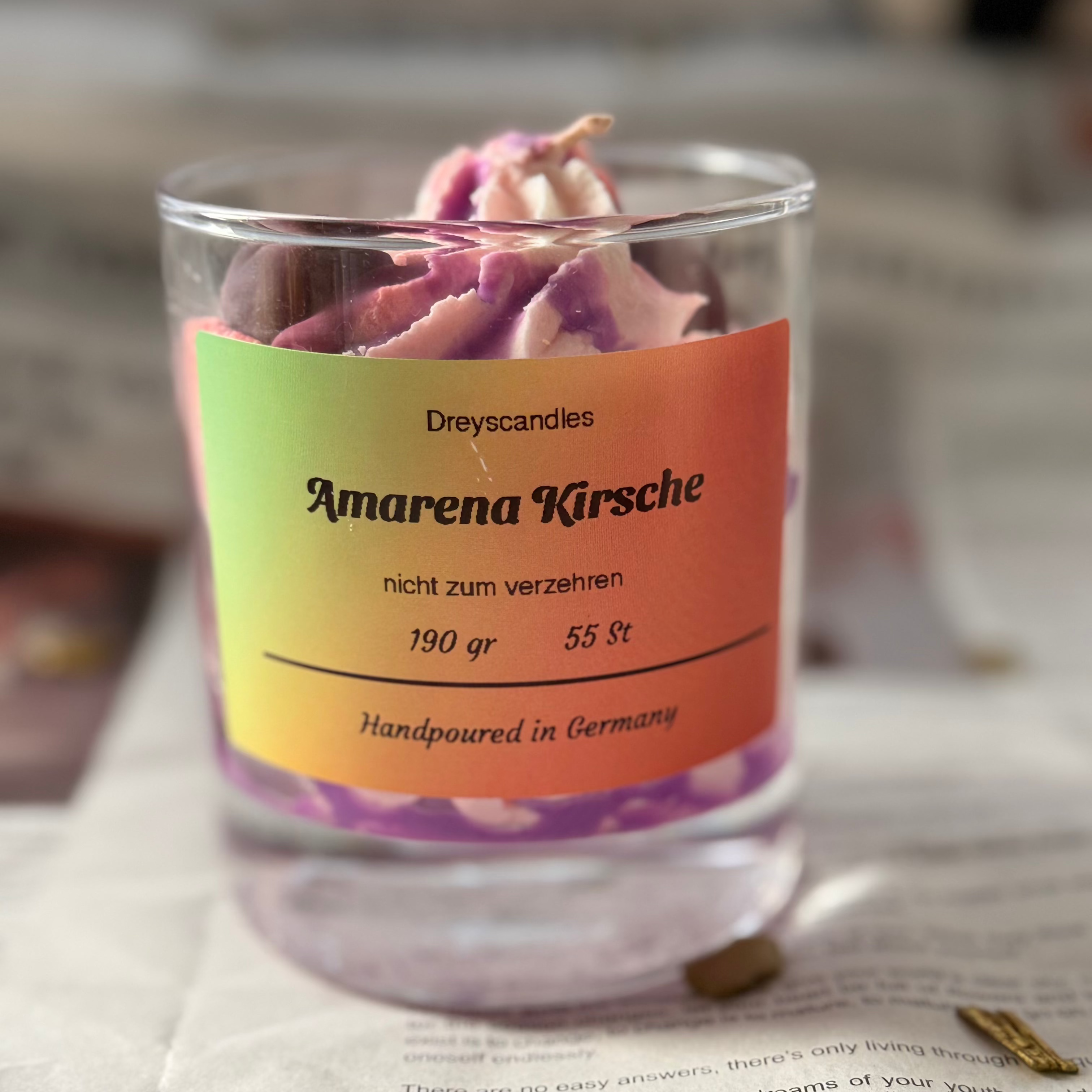 Amarena Kirsche Dufkerze