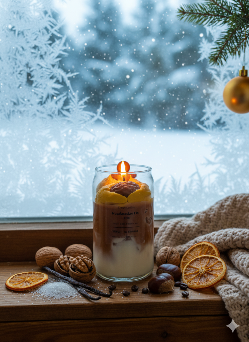 Nussknacker Eis Latte – Die Premium Duftkerze