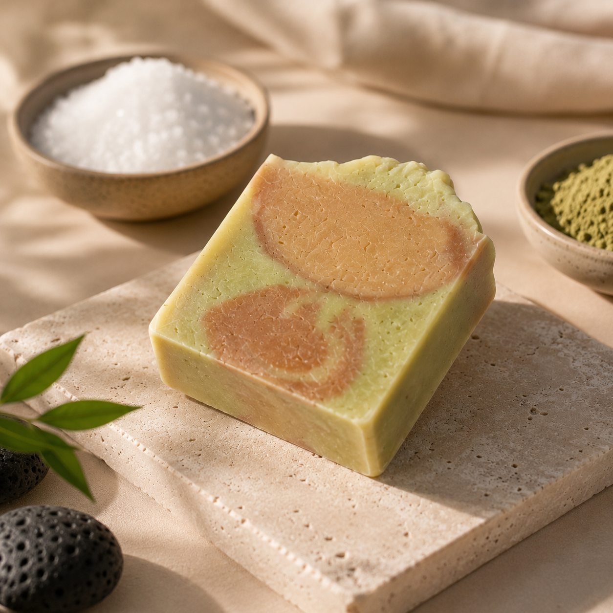 Meersalzseife mit Bentonit – Tiefenreinigung & natürliche Exfoliation