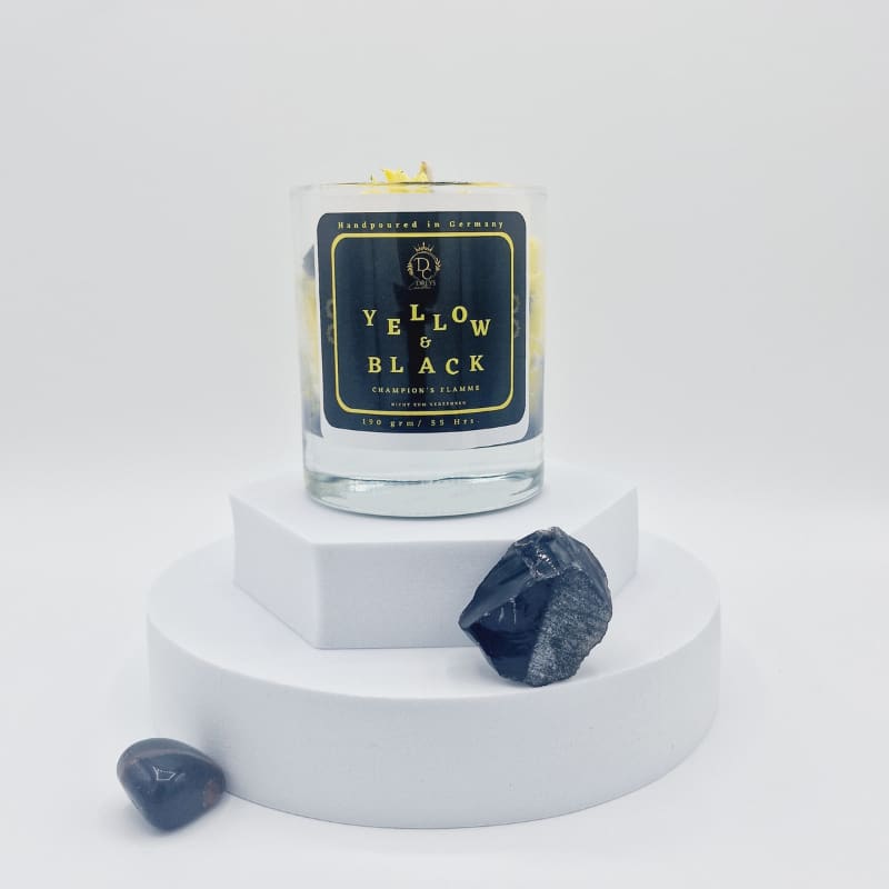 Soy Wax Kerzen - Yellow and Black